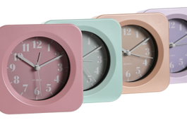 DKD Home Decor Reloj Despertador PS Surtido de 4 Unidades