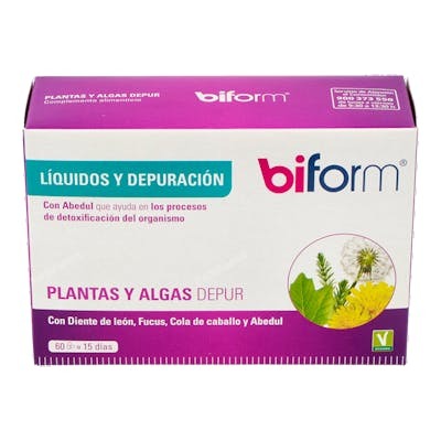 Biform Plantas y Algas Drenante 60 cápsulas