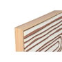 DKD Home Decor Cuadro de Madera y Lienzo Abstracto Surtido de 2 Piezas