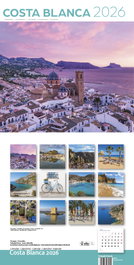 TRIANGLE POSTALS Calendario 2026 Pared Costa Blanca 30x30 cm