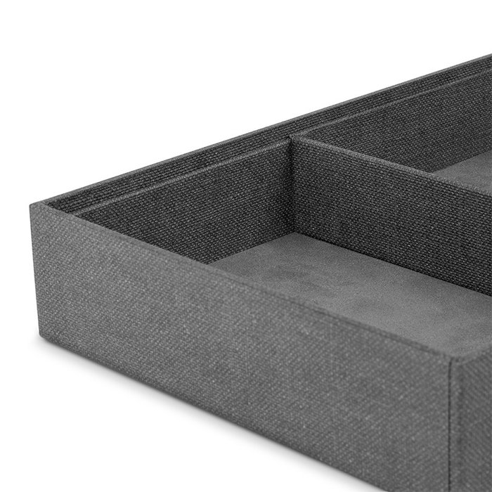 HERRAJES ALK Bandeja Universal 194X432Mm H49 Terciopelo Antracita para Cajón