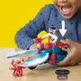 Play-Doh Capitán América Set Moto Sharp con Figura Flexible, 3 Accesorios y Plastilina, HASG05555L0, A Partir de 4 Años, Marvel