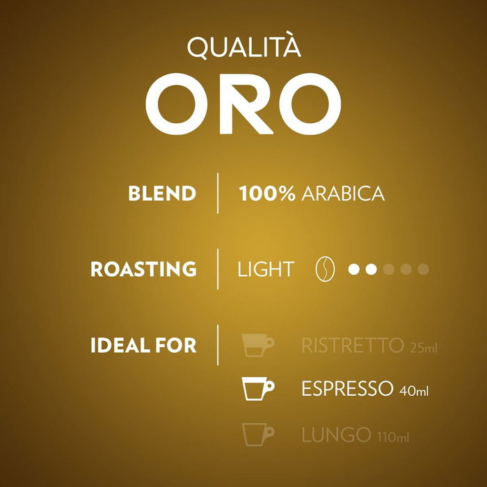 Lavazza Qualitá Oro Cápsulas para cafeteras Nespresso, 10 unidades Lavazza Qualitá Oro Cápsulas para cafeteras Nespresso, 10 unidades