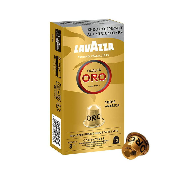 Lavazza Qualitá Oro Cápsulas para cafeteras Nespresso, 10 unidades Lavazza Qualitá Oro Cápsulas para cafeteras Nespresso, 10 unidades