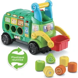VTech Baby - Camión de basura VTECH BABY Maxi Recyclo'Formes con almacenaje, 4 modos, 10 canciones para 18-36 meses