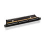 VALUE Panel de parches Kat.6 Class E 24P sin blindar negro para 19 pulgadas