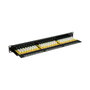 VALUE Panel de parches Kat.6 Class E 24P sin blindar negro para 19 pulgadas