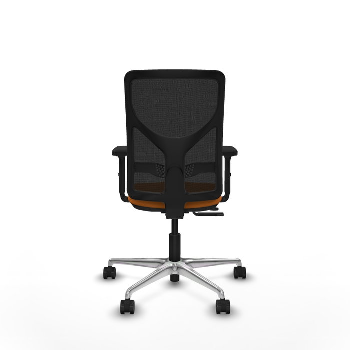 PIQUERAS Y CRESPO Silla de oficina Motilla Naranja y Negro