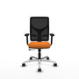PIQUERAS Y CRESPO Silla de oficina Motilla Naranja y Negro