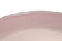 DKD Home Decor Juego de 6 Platos Llanos de Gres Esmaltado Rosa