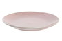 DKD Home Decor Juego de 6 Platos Llanos de Gres Esmaltado Rosa