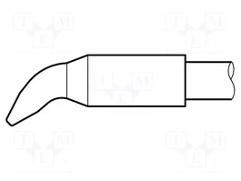 JBC TOOLS Pico destornillador acodado 2,2x1mm