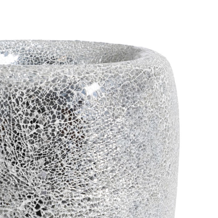 Jarrón Blanco Fibra de Vidrio Decoración 34 X 34 X 127 cm Jarrón Blanco Fibra de Vidrio Decoración 34 X 34 X 127 cm