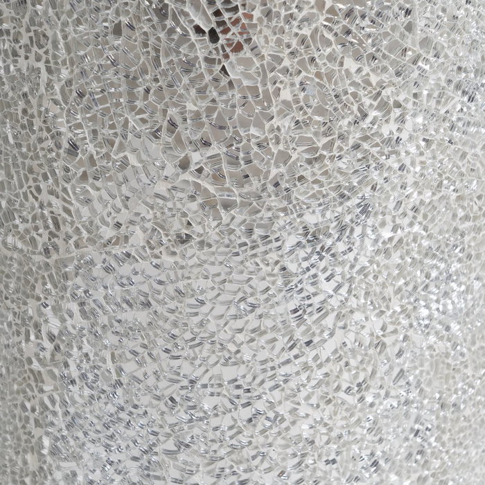 Jarrón Blanco Fibra de Vidrio Decoración 34 X 34 X 127 cm Jarrón Blanco Fibra de Vidrio Decoración 34 X 34 X 127 cm