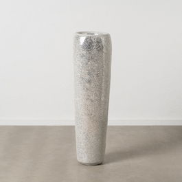 Jarrón Blanco Fibra de Vidrio Decoración 34 X 34 X 127 cm