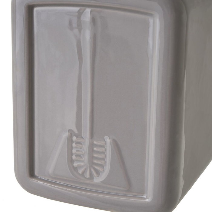 Escobilla para el Baño Gris Cerámica 11 x 11 x 30 cm