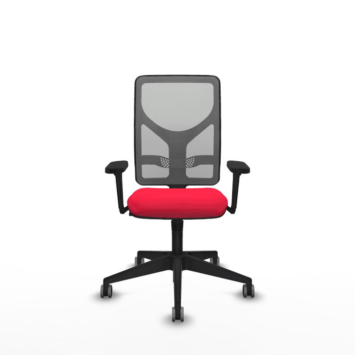 PIQUERAS Y CRESPO Silla de oficina Motilla con mecanismo Sincro, Rojo y Gris PIQUERAS Y CRESPO Silla de oficina Motilla con mecanismo Sincro, Rojo y Gris