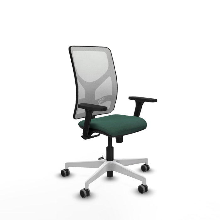 PIQUERAS Y CRESPO Silla de oficina Motilla con mecanismo Sincro, Verde botella y Blanco PIQUERAS Y CRESPO Silla de oficina Motilla con mecanismo Sincro, Verde botella y Blanco