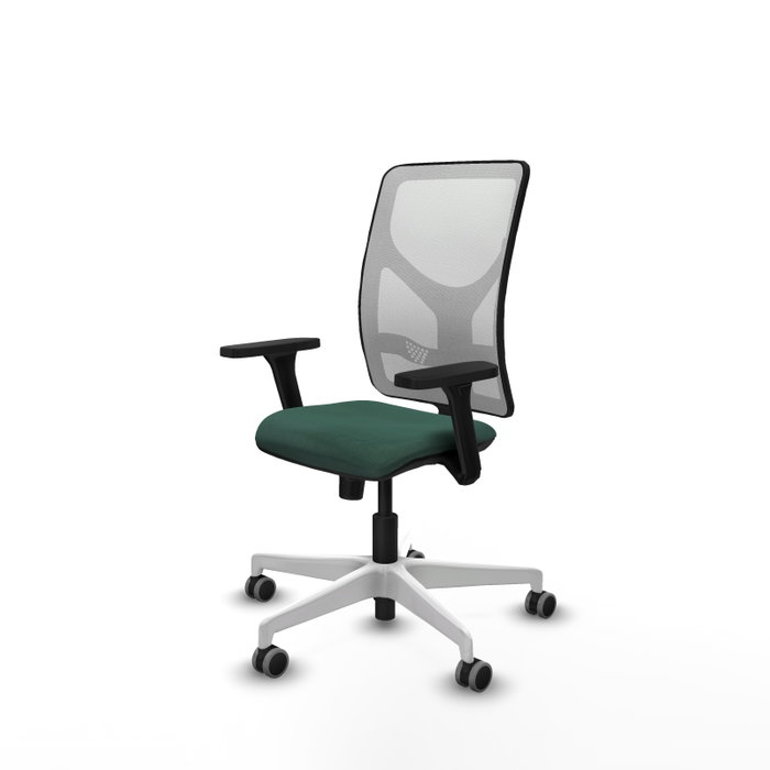 PIQUERAS Y CRESPO Silla de oficina Motilla con mecanismo Sincro, Verde botella y Blanco PIQUERAS Y CRESPO Silla de oficina Motilla con mecanismo Sincro, Verde botella y Blanco