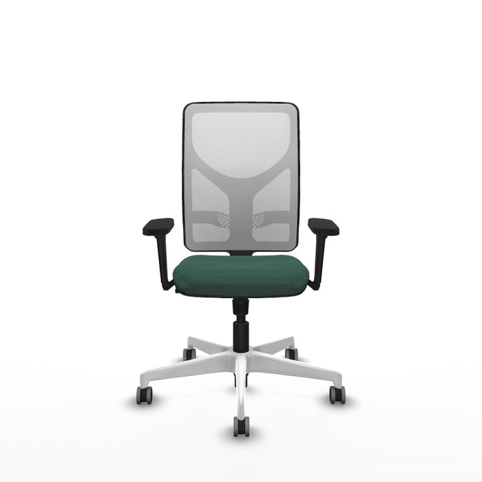 PIQUERAS Y CRESPO Silla de oficina Motilla con mecanismo Sincro, Verde botella y Blanco PIQUERAS Y CRESPO Silla de oficina Motilla con mecanismo Sincro, Verde botella y Blanco