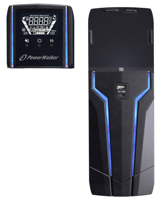 PowerWalker VI GXB UPS Line-Interactive 1500VA / 900W con AVR y Salida Pure Sinewave
