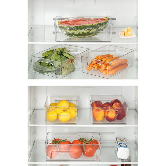 Hermia Organizadores de Frigorífico Transparente Plástico Set de 3 Piezas 29.5x20.5x9 cm Hermia Organizadores de Frigorífico Transparente Plástico Set de 3 Piezas 29.5x20.5x9 cm