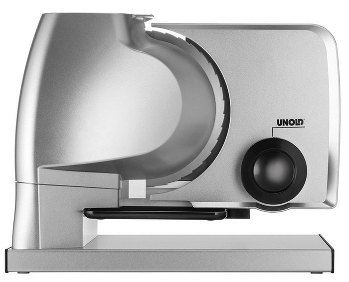 Unold 78826 Cortafiambres Metal Plus, Plata/Negro
