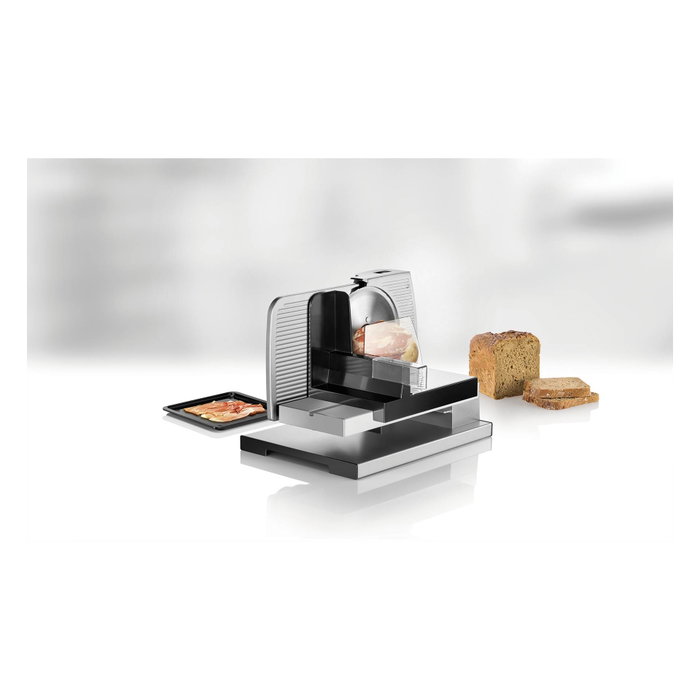 Unold 78826 Cortafiambres Metal Plus, Plata/Negro