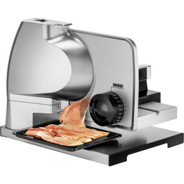 Unold 78826 Cortafiambres Metal Plus, Plata/Negro