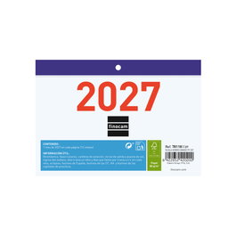 Finocam Calendario de Escritorio 2027 Catalán Números Grandes 150x105mm