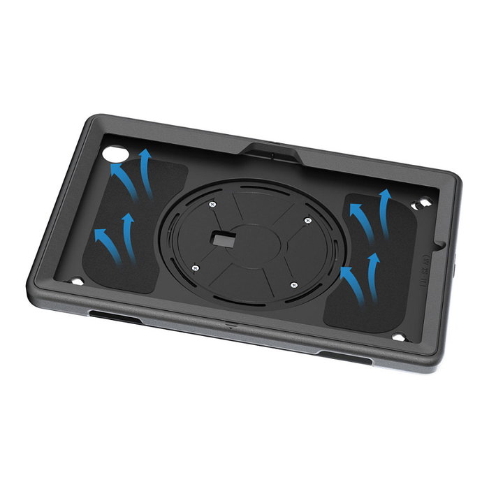 4smarts 540223 Funda Resistente con Agarrey Portabolígrafo para Samsung Galaxy Tab Active 4 Pro de 10.1 Pulgadas, Negro