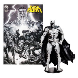 Mcfarlane Toys DC - Figura Articulada Batman Line Art Variant de 18 cm con Cómic Exclusivo en Inglés - McFarlane
