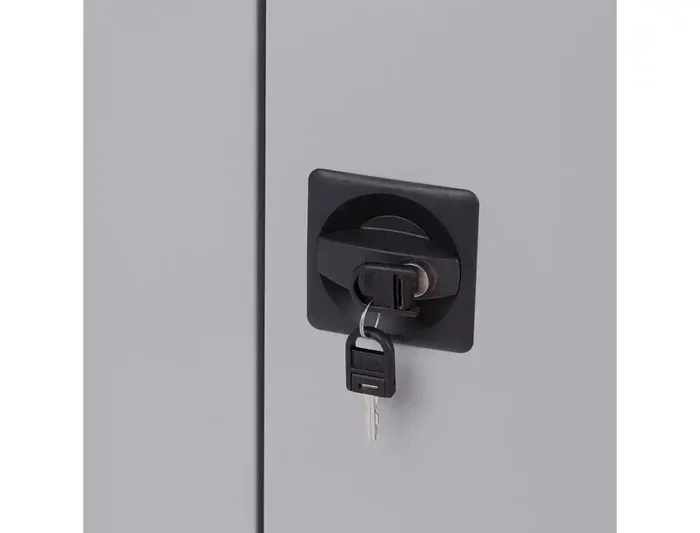 Rocada Armario Metálico Dos Puertas Batientes con Balda Acabado AC00 80x70x45 cm Gris/Gris