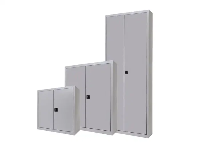 Rocada Armario Metálico Dos Puertas Batientes con Balda Acabado AC00 80x70x45 cm Gris/Gris