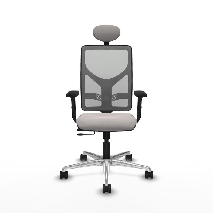 PIQUERAS Y CRESPO Silla de oficina Motilla con mecanismo Sincro/Traslack Blanco y Gris PIQUERAS Y CRESPO Silla de oficina Motilla con mecanismo Sincro/Traslack Blanco y Gris