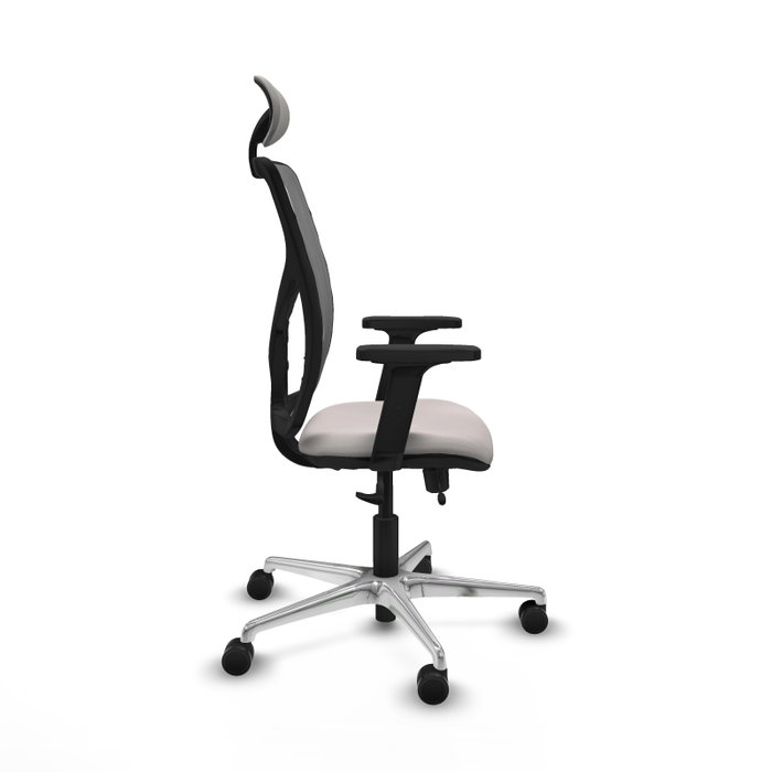 PIQUERAS Y CRESPO Silla de oficina Motilla con mecanismo Sincro/Traslack Blanco y Gris PIQUERAS Y CRESPO Silla de oficina Motilla con mecanismo Sincro/Traslack Blanco y Gris