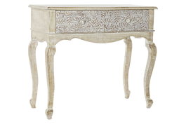 DKD Home Decor Consola Indio Natural Blanco Mango 91 x 42 x 81 cm