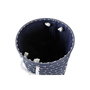 DKD Home Decor Set de 2 Cestas de Poliéster Azul Marino 38x38x47 cm