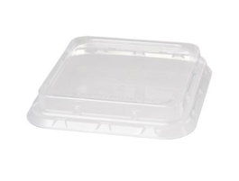 Duni Classic Tapa 1 15.5x15.5x5.3 cm (320U) - Transparente, Material RPET, Un Solo Uso