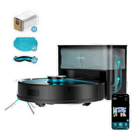 Cecotec Conga Y50 Robot aspirador y fregador Negro