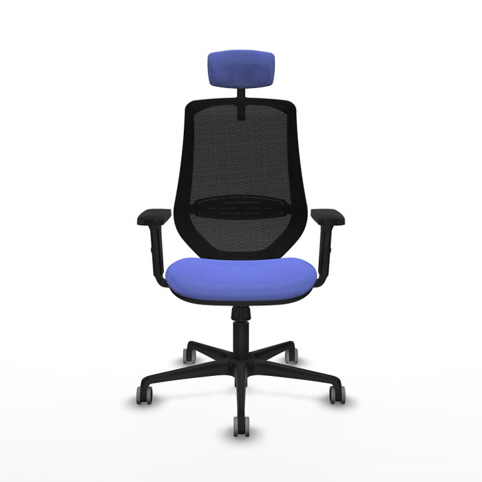 PIQUERAS Y CRESPO Silla de oficina Mardos Azul claro y Negro