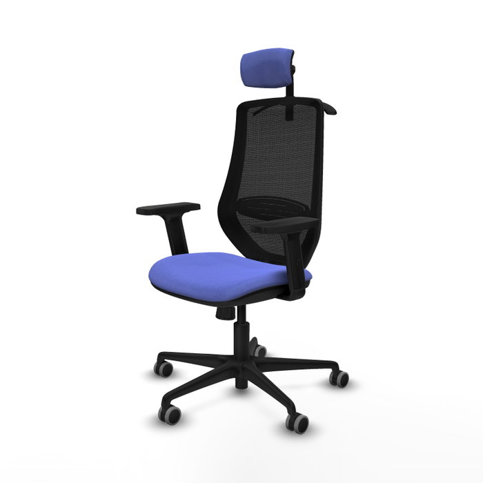 PIQUERAS Y CRESPO Silla de oficina Mardos Azul claro y Negro