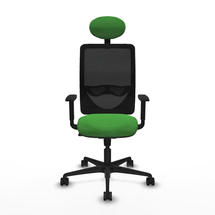 PIQUERAS Y CRESPO Silla de oficina Zulema con mecanismo Sincro, verde y negro PIQUERAS Y CRESPO Silla de oficina Zulema con mecanismo Sincro, verde y negro