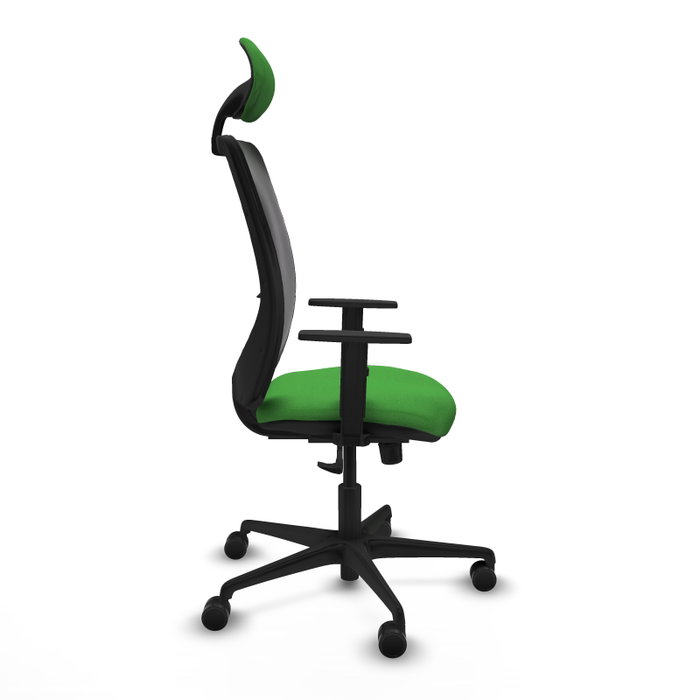 PIQUERAS Y CRESPO Silla de oficina Zulema con mecanismo Sincro, verde y negro PIQUERAS Y CRESPO Silla de oficina Zulema con mecanismo Sincro, verde y negro