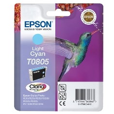Epson T0805 Cartucho de Tinta Cian Claro para Impresoras Claria Ink