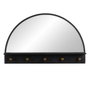 Ixia Espejo Decorativo Negro de Metal con Balda 69 x 11,50 x 43 cm