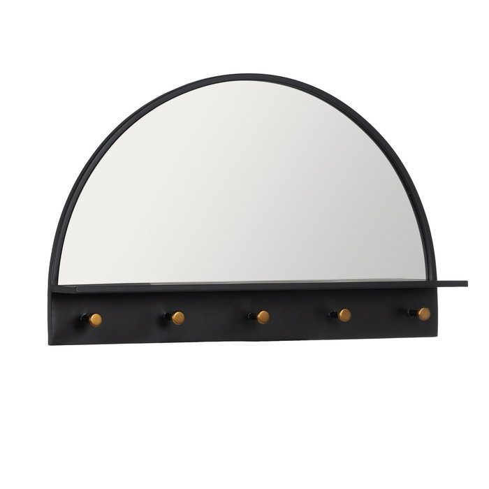 Espejo Negro Metal Decoración 69 X 11,50 X 43 cm