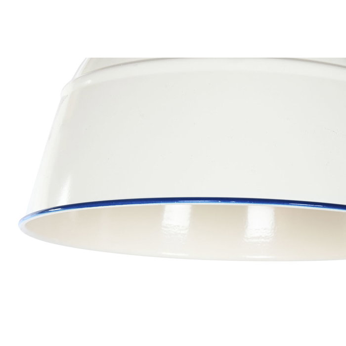 DKD Home Decor Lámpara de Techo de Metal Blanco