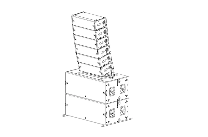 JBLPRO Placa Base 50.8cm Ancho x 35.6cm Alto x 86.4cm Largo