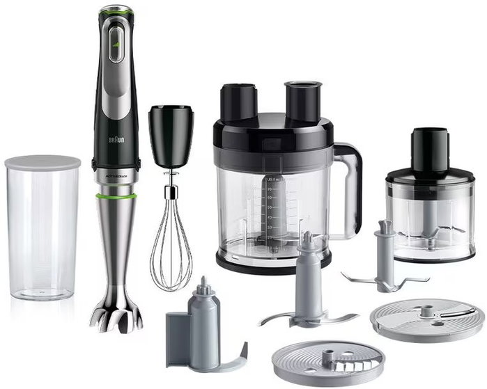 Braun MultiQuick 9 MQ 9195XLI Batidora de inmersión Negro/Acero inoxidable